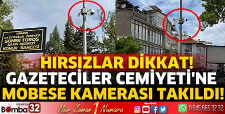 Gazeteciler Cemiyeti’ne mobese kamerası takıldı!