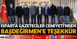 GAZETECİLER CEMİYETİ'NDEN BAŞDEĞİRMEN’E TEŞEKKÜR
