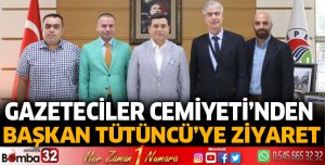 Gazeteciler Cemiyeti'nden Başkan Tütüncü'ye ziyaret
