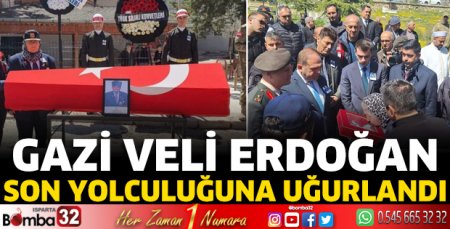 Gazi Veli Erdoğan'a son görev