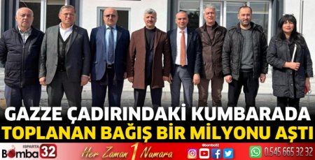 Gazze çadırındaki kumbarada toplanan bağış bir milyonu aştı 