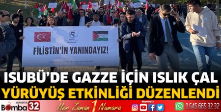 Gazze İçin Islık Çal yürüyüş etkinliği yapıldı