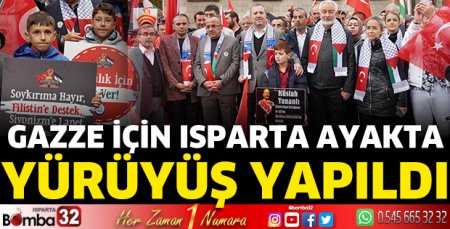 Gazze için Isparta ayakta