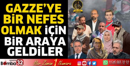 Gazze’ye bir nefes olmak için bir araya geldiler