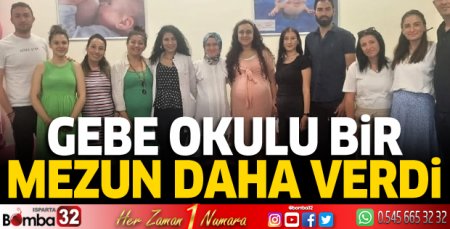 Gebe okulu bir mezun daha verdi