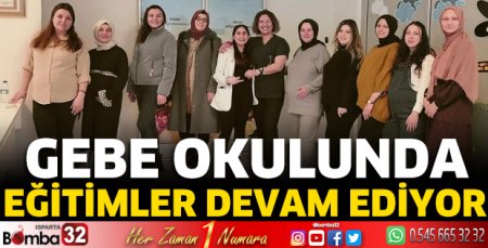 Gebe okulunda eğitimler devam ediyor