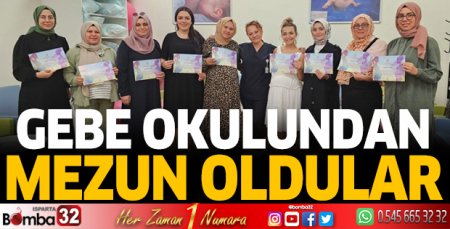 Gebe okulundan mezun oldular
