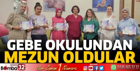 Gebe okulundan mezun oldular