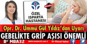 GEBELİKTE GRİP AŞISINI ÖNERİYORUZ