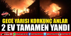 GECE YARISI KORKUNÇ ANLAR 2 EV TAMAMEN YANDI