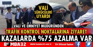 GEÇEN BAYRAMA GÖRE KAZALARDA %75 AZALMA VAR