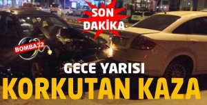 Gecenin Sessizliğini Bozan Kaza