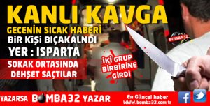 GECENİN SICAK HABERİ...İKİ GRUP ARASINDA KANLI KAVGA  1 YARALI 