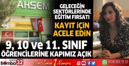 Geleceğin sektörlerinde eğitim fırsatı