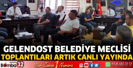 Gelendost Belediye Meclisi Toplantıları artık canlı yayında