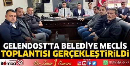 Gelendost’ta Belediye Meclis Toplantısı gerçekleştirildi