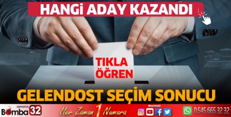 Gelendost'ta seçim sonucu 