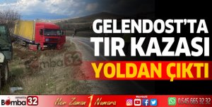 Gelendost'ta TIR kazası