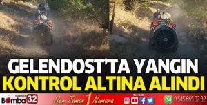Gelendost'ta yangın kontrol altına alındı