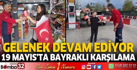 Kurt Petrol'de gelenek devam ediyor: 19 Mayıs'ta bayraklı karşılama