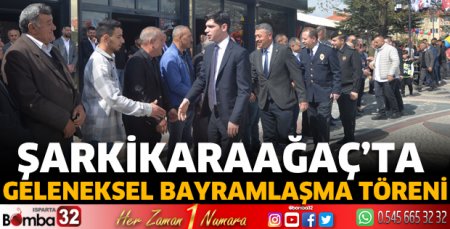 Geleneksel bayramlaşma töreni yapıldı