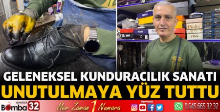 Geleneksel kunduracılık sanatı unutulmaya yüz tuttu