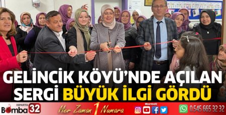 Gelincik köyünde açılan sergi büyük ilgi gördü
