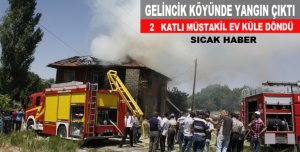 Gelincik Köyünde Yangın Çıktı