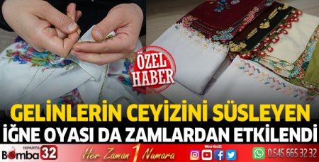 Gelinlerin çeyizini süsleyen iğne oyası