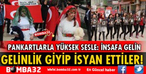 GELİNLİK GİYİP HEP BİRLİKTE İSYAN ETTİLER