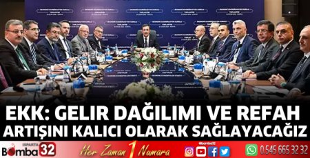 Gelir dağılımı ve refah artışını kalıcı olarak sağlayacağız