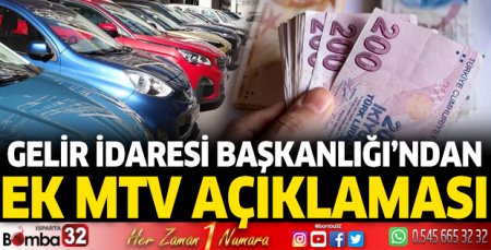 Gelir İdaresi Başkanlığı’ndan ek MTV açıklaması
