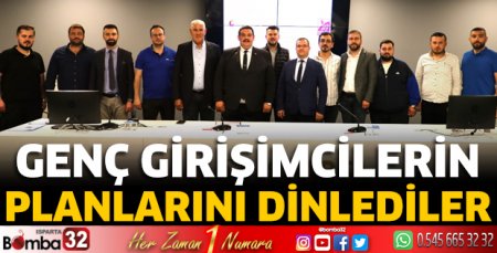 Genç girişimlerin planlarını dinlediler