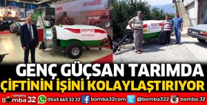 GENÇ GÜÇSAN TARIMDA ÇİFTİNİN İŞİNİ KOLAYLAŞTIRIYOR