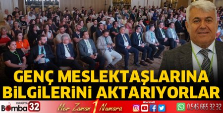 Genç meslektaşlarına bilgilerini aktarıyorlar