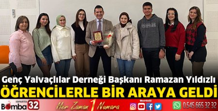 Genç Yalvaçlılar Derneği Başkanı Yıldızlı, öğrencilerle bir araya geldi