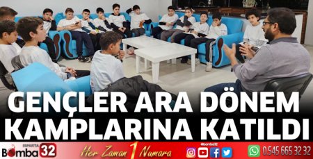 Gençler ara dönem kamplarına katıldı