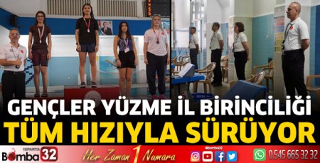 Gençler yüzme il birinciliği tüm hızıyla sürüyor