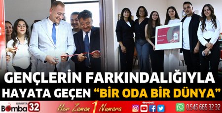 Gençlerin Farkındalığıyla Hayata Geçen “Bir Oda Bir Dünya”