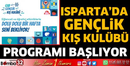 Gençlik Kış Kulübü programı başlıyor
