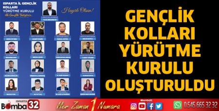 Gençlik kolları yürütme kurulu oluşturuldu