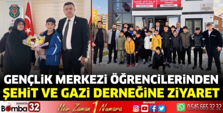 Gençlik merkezi öğrencilerinden ziyaret