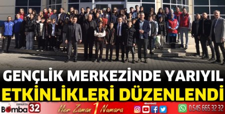 Gençlik merkezinde yarı yıl etkinlikleri düzenlendi 