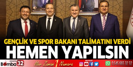 Gençlik ve Spor Bakanı talimatını verdi