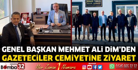 Genel Başkan Dim’den gazeteciler cemiyetine ziyaret