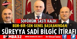 GENEL BAŞKANDAN BİLGİÇ İTİRAFI