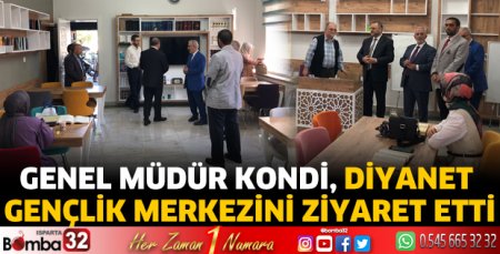 Genel Müdür Kondi Diyanet Gençlik Merkezini ziyaret etti