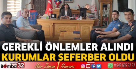 Gerekli önlemler alındı