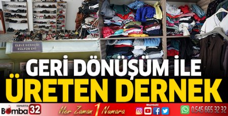 Geri dönüşüm ile üreten dernek 