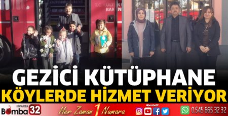 Gezici kütüphane köylerde hizmet veriyor
